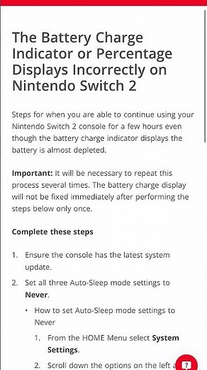 Fix For Nintendo Switch 2 Battery Issues =]