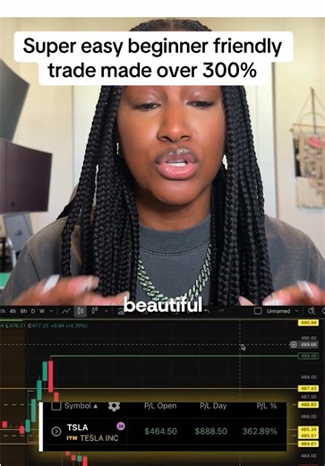 STEAL THIS BEGINNER STRATEGY 🚨 I took a 300% TSLA trade LIVE using a setup so simple even beginners can learn it. No luck. No vibes. No guessing. Just a clear entry, clean confirmation, and disciplined exit every single time. 📌 SAVE THIS — this is one of those videos you’ll wish you had later. If you’re tired of watching from the sidelines and ready to learn for real… 👇 COMMENT TRADE and come run it with us. We don’t chase. We execute. 💰📈 #DayTrading #OptionsTrading #TeslaTrade #WomenWhoTra
