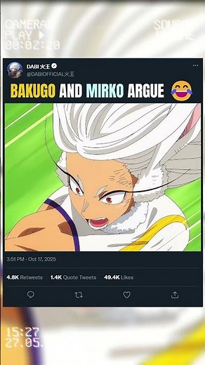 BAKUGO AND MIRKO ARGUE 😂 | #animeedit #myheroacademia