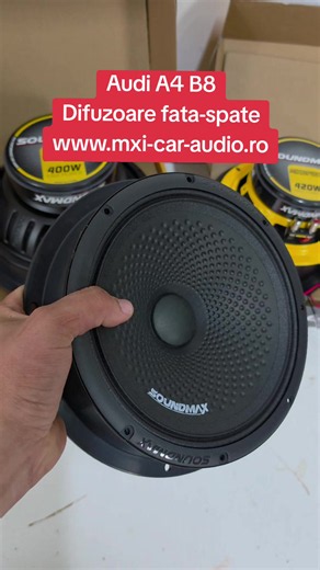 Audi A4 B8 difuzoare față-spate Soundmax - expediate și montate