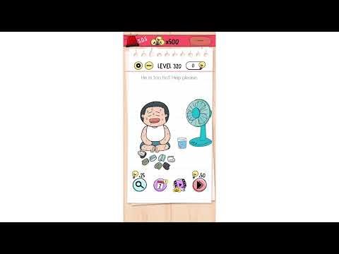 "He is too hot help please" Brain Test Level 320 Quick Guide