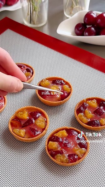 Plum & Peach Tartelette Recipe - A Summer Delight
