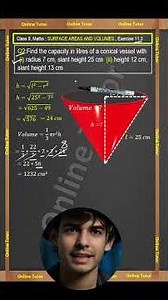 Q2_i Ex 11.3 , class 9 Math, Surface Areas And Volumes.