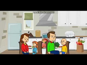 Caillou refuses to eat his veggies.