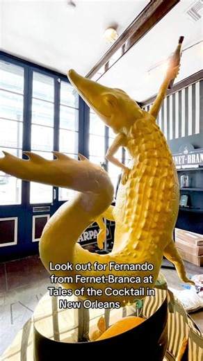 Have you seen Fernando from #FernetBranca at #TalesoftheCocktail in New Orleans yet? #talesofthecocktail #NOLA #neworleans #fernando #ferentbranca #brancabar #3dprintingproject #3dprinting #artinstallations #millwrightmade #fabrication #experientialdesign #fernetaboutit #theonlyfernet #visitneworleans