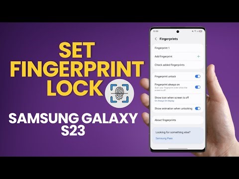 How To Set Fingerprint Lock On Samsung Galaxy S23 | Secure Your Phone Easily