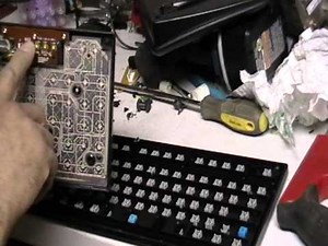 Scrapping a computer keyboard for silver and mouse