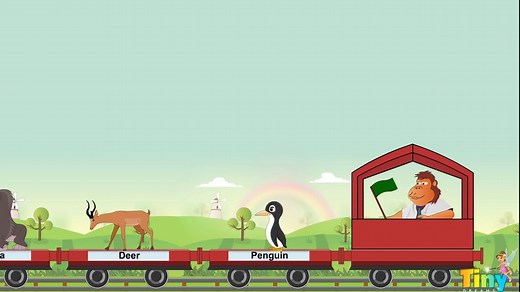 The Animal Train - Kids Song | HD