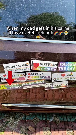 Hilarious Magnetic Sticker Prank on Car Thief