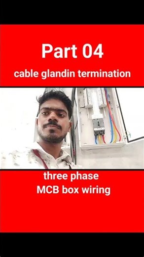 How to Wire a 4-Way TPN MCB (Three-Phase)#electricalmanoj #electrical #cable