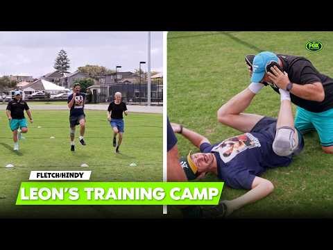 'Talk to Fletch about that' 🤣🤣 Leon gets put through his paces at Training Camp | Fletch and Hindy