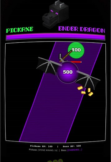 Ender Dragon vs Pickaxe Simulation — Epic Minecraft Clash