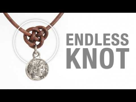 Endless Knot Leather Necklace Tutorial (Beginner) | Adjustable 15-18” + Free Pattern