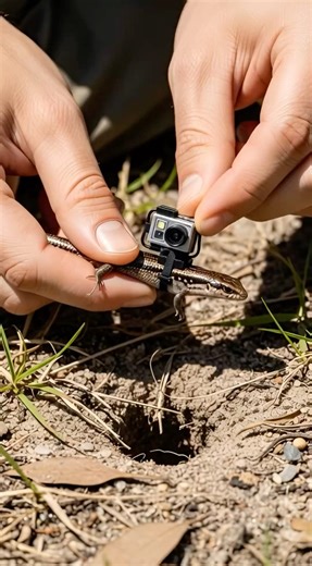 Tiny Ground Skink POV 🦎 Micro Camera Enters Secret Underground Nest! | Real Animal POV