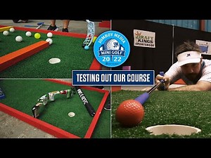 We built a mini golf course!