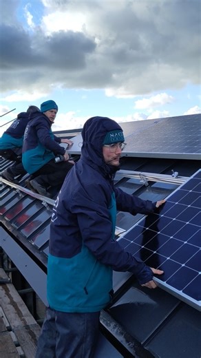 🛠️ @nakedsolar panel install: behind the scenes! ⚡ We recently completed the solar panel installation on our Kowel Gwenen building, helping us reduce our environmental and financial impact. Check out the experts from local B-Corp Naked Solar at work - including the team pooch! 🐶 This project is part-funded by the UK Government through the UK Shared Prosperity Fund. The funding was allocated through Cornwall Council's Community Levelling Up Programme which is part of the Cornwall and Isles of S
