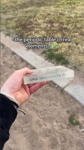 The Periodic Table Of Real Elements #chemistry #elements