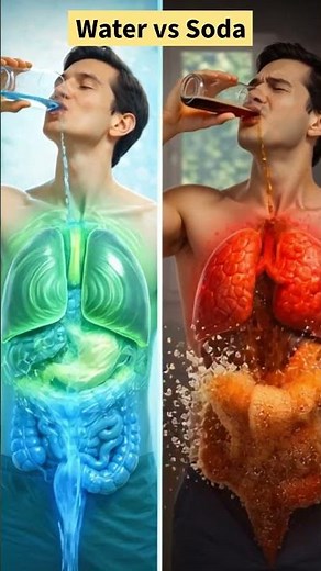 Water vs Soda — What Happens Inside Your Body? 💧🥤