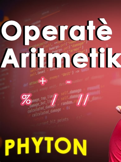 Aprann Operatè Aritmetik Python an Kreyòl | - × ÷ % Nan videyo sa a, w ap aprann operatè aritmetik Python an kreyòl depi zero. Leson sa a ede w konprann kijan Python fè kalkil. #pythonankreyòl #pwogrameankreyòl #teknoloji #kougratis #kreyòlayisyen