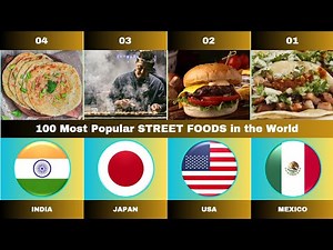 100 Most Popular STREET FOODS in the World | Yummy Comparison