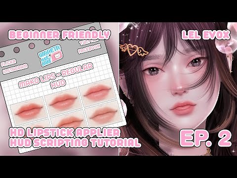 How To Script LeLutka EvoX Applier HUDs | Second Life Tutorial (Pt.2)