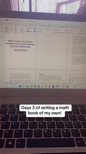 Writing My Own Math Book: Daily Progress Updates