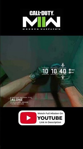 Stuck on the SAFECODE? Mission Alone | Call of Duty MW2 | #gamingreels