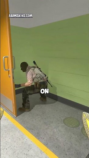 200 IQ Cheat Door Boost on CS2 Nuke #shorts