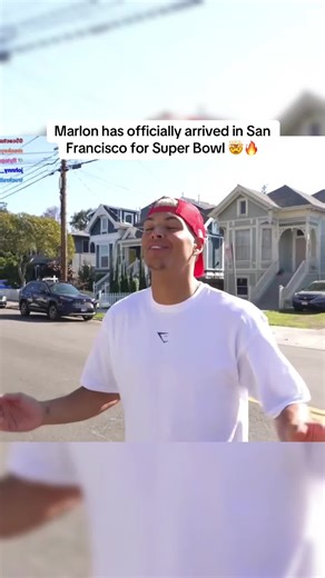 Marlon has officially arrived in San Francisco for Super Bowl 🤯🔥 #marlon #fyp