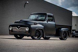 1955 Ford F-100 Coyote V8 ‘Hot Rod’ Flaunts Expendables Look, Grim Price Tag