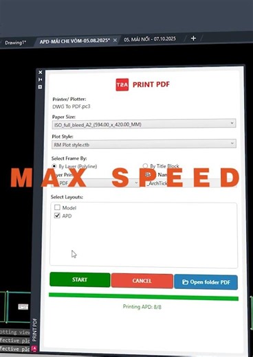Print PDF In autocad #autolisp #autocad2d #autocad