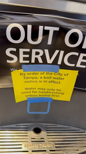 TPA bottle filling stations closed due to boil water advisory