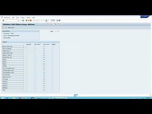 SAP S/4 HANA 022 Field Status Customizing of the Customer's Account group