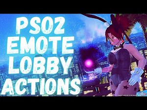 PSO2 556: Sit 7 Emote Lobby Action