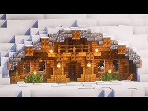 Minecraft: How to build a Simple Snow Cabin | Tutorial 🏠