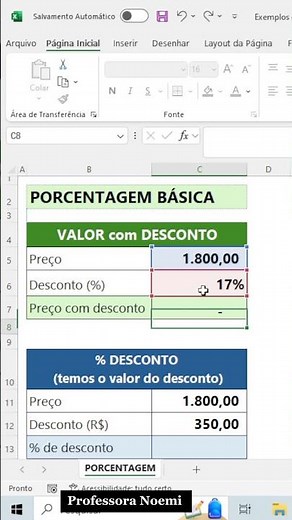 BASIC PERCENTAGE IN EXCEL #percentage #basicpercentage #excel #excelformula
