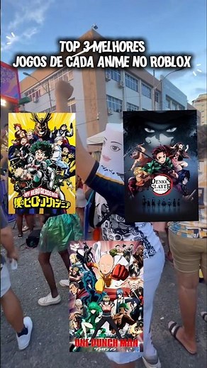 MELHORES jogos de Cada ANIME no ROBLOX Parte:3 #roblox #anime