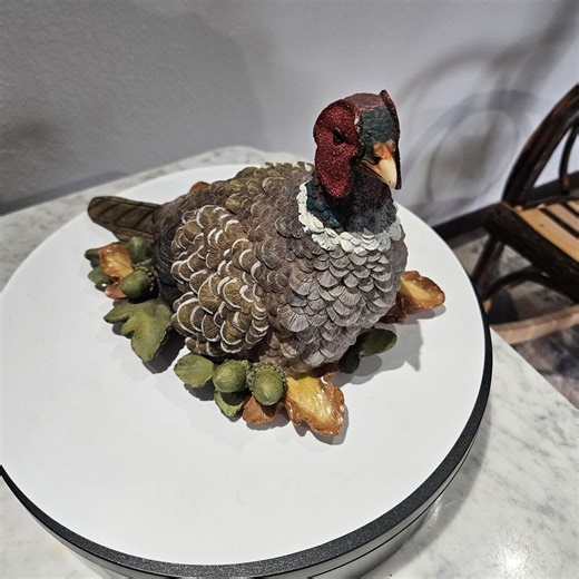 Vintage Turkey Table Decoration Thanksgiving Composite Figurine Center Piece - Etsy