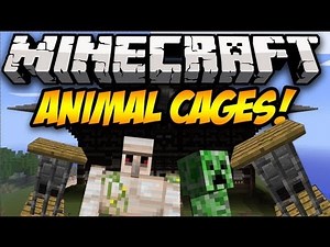 Minecraft: ANIMAL CAGES! (Carry mobs with you!) | Mod Showcase