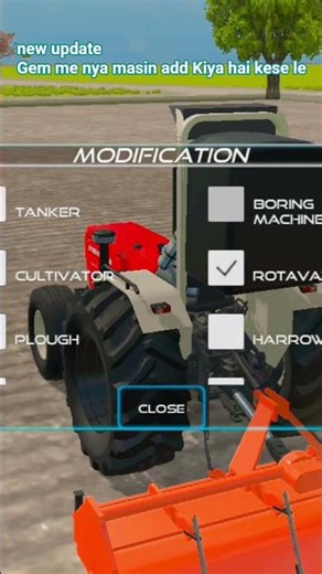 new update game mein Naya machine add kiya hai kaise len India vesicle simulator 3D game