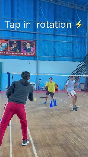 Tap in Rotation ⚡ Control in Motion 🏸🔥#Badminton #TapShot #RotationDrill #Shorts #YTShorts #Viral