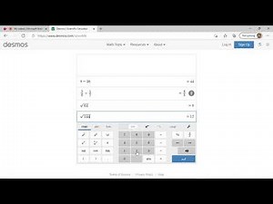 #184 Desmos Scientific Calculator Demo