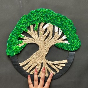 95K views · 405 reactions | Woolen tree idea craft _ Home decor Wall hanging #crafts #tree | Deep's CRAFT | Facebook