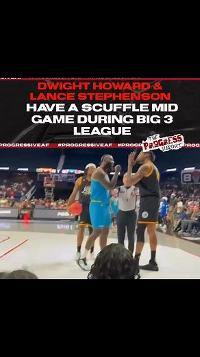 Things got chippy this weekend during the #Big3 league between basketball players #DwightHoward and #LanceStephenson 🤯🏀#TheProgressReport #TPRMediaGroup | The Progress Report