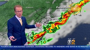 We start off in the mid to low 70s (last few mornings have been close to 80°) There is still a slight risk of an afternoon thunderstorm popping up, but the risk is much lower than the last two days. Our detailed forecast: https://cbsloc.al/2KCKO8d | CBS New York