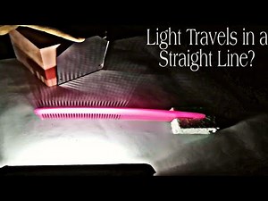 Science Experiment | Light Travels in a Straight Line | Reflection from a plane mirror.