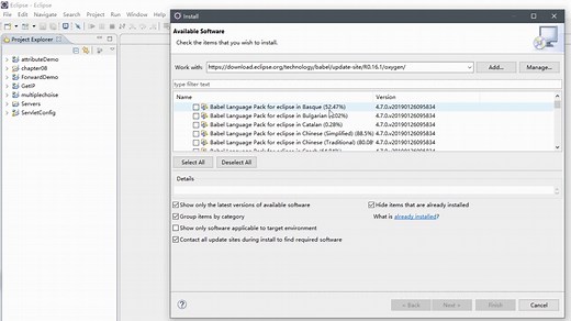 使Eclipse显示中文界面