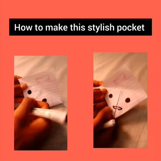 How to make a stylish pocket #music #origami #short