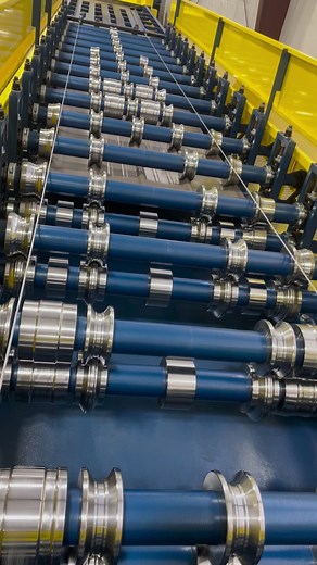 Manufacturing a beautiful Charcoal Gray Tuff-Rib roof #metalroof #metalroofing #manufacturing | True Metal Supply