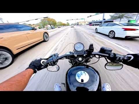 [4K] RAW Cinematic Miami Ride | Harley-Davidson 48 POV